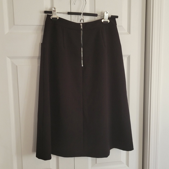 Pink Tartan midi Skirt with pockets - Picture 2 of 7